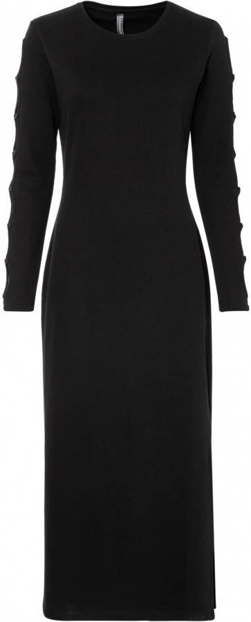 bonprix Midi jurk met split en cut outs