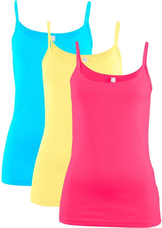 bonprix Spaghetti top(set van 3 )