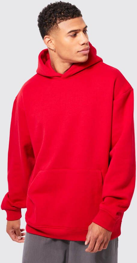 boohoo Basic Oversized Hoodie, Red