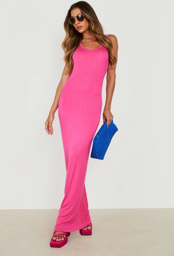 boohoo Maxi Jurk, Hot Pink
