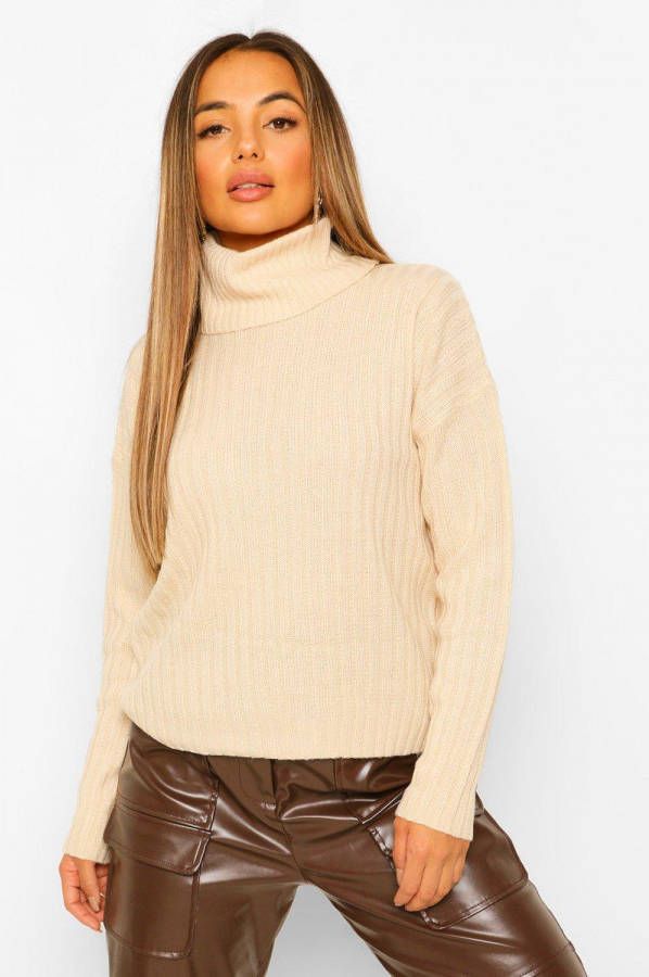 boohoo Petite Gebreide Coltrui, Charcoal