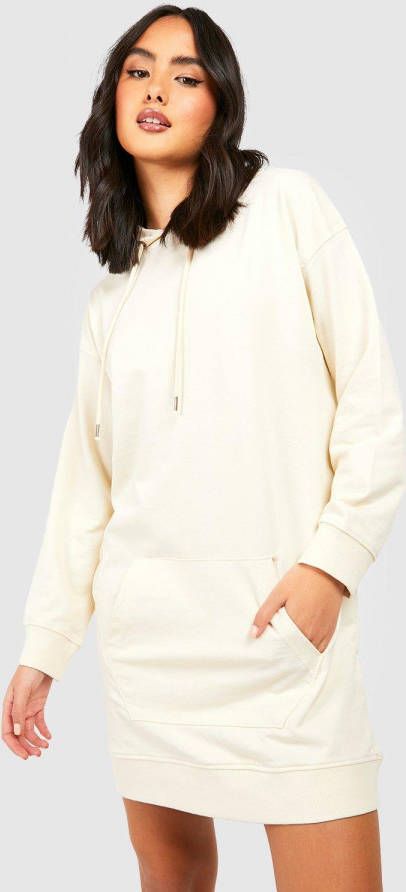 boohoo Trui Jurk Met Capuchon, Cream