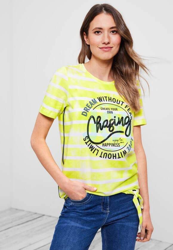 cecil Gestreept shirt met print op de voorkant