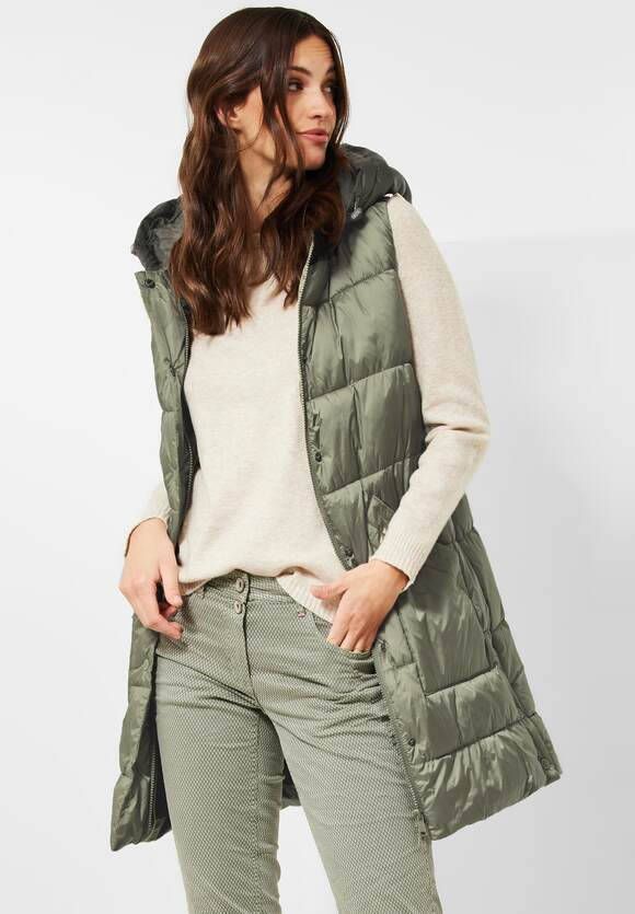 cecil Lange bodywarmet met colourblock