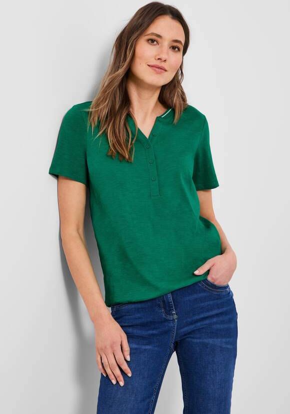 cecil Shirt met kort knooppasje