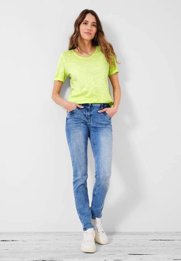 cecil T shirt in effen kleur