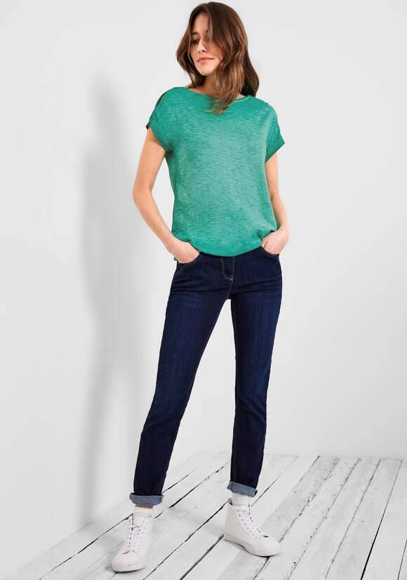 cecil T shirt met knoopontwerp