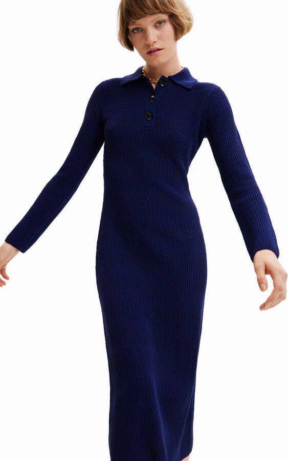 Desigual Geribde midi jurk