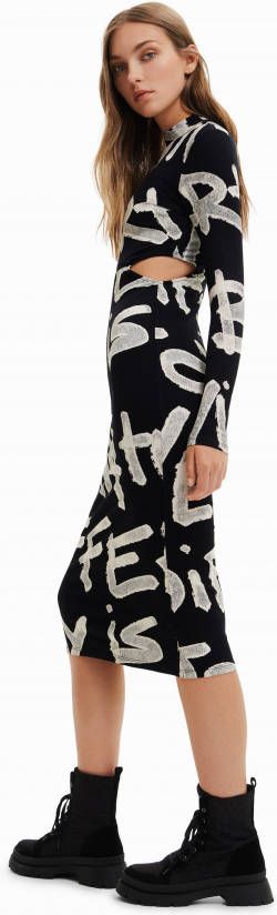 Desigual Midi jurk Manifesto