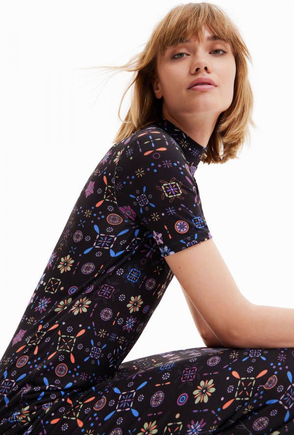 Desigual Midi jurk met mozaÃ¯ek