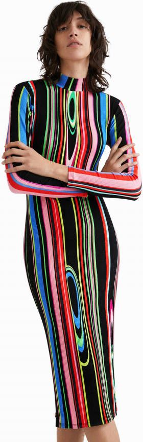 Desigual Slim fit midi jurk
