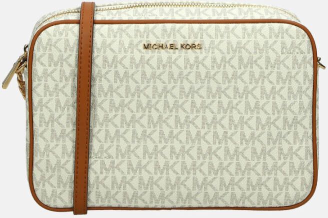 Michael Kors Jet Set East West crossbody tas L vanilla