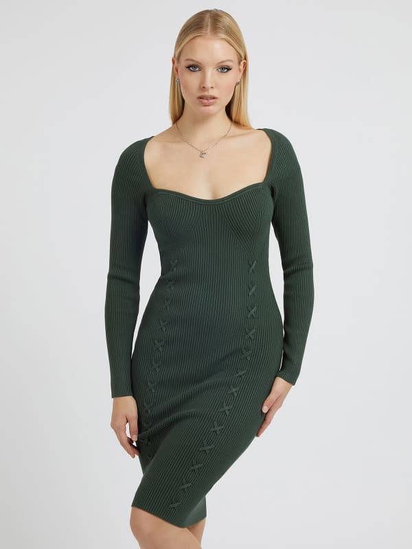 Guess Bodycon Jurk Trui Stof