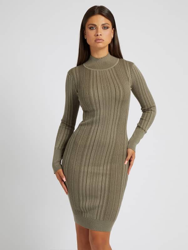 Guess Jurk Trui Stof Hoge Col