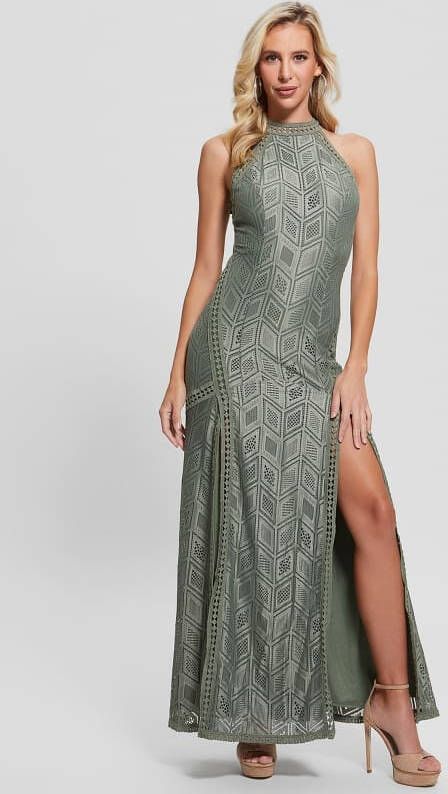 Guess Lange Jurk Met Kant