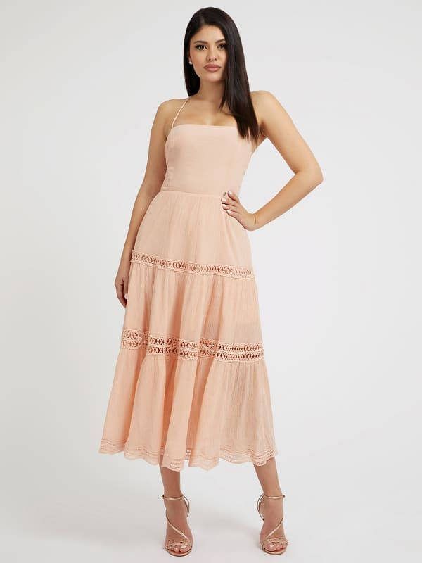 Guess Lange Jurk Met Veters