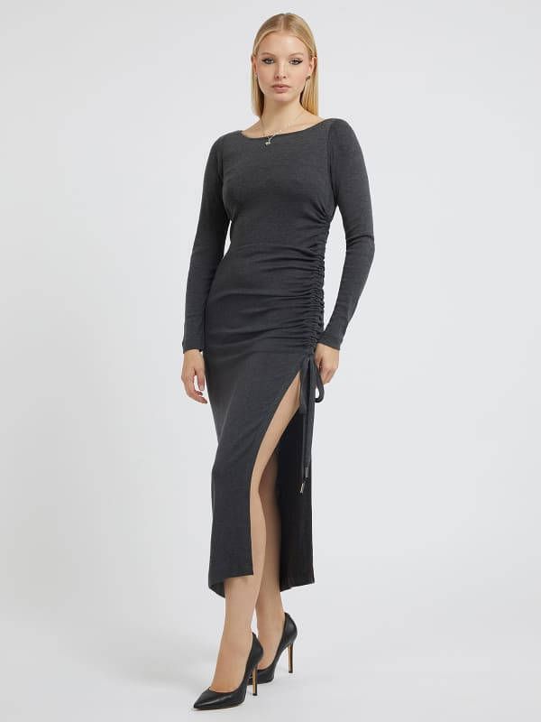 Guess Lange Jurk Trekkoord Zijkant