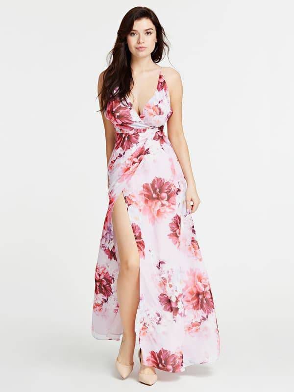 Guess Wrap dress with floral print