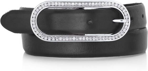 alba moda Riem van rundleer Zwart