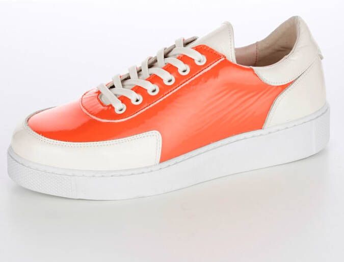 alba moda Sneaker bicolor Oranje/Wit