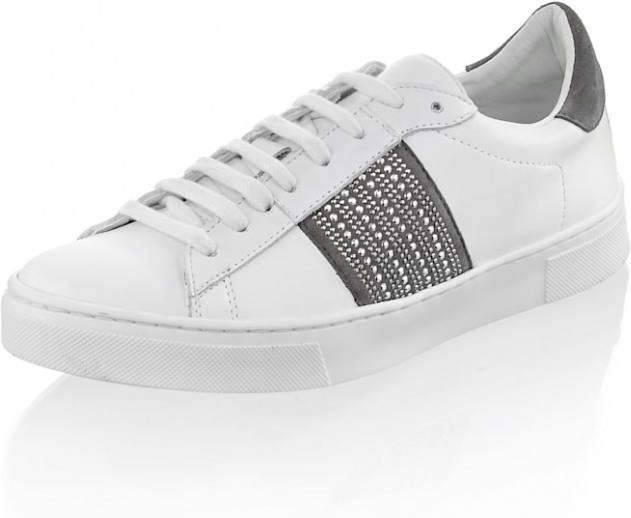 alba moda Sneaker van geitenleer Wit