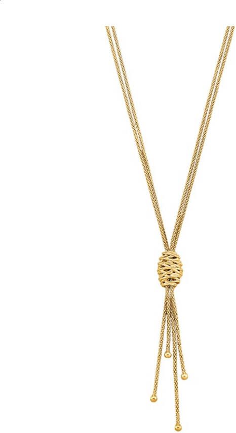 AMY VERMONT Collier van echt zilver Geelgoudkleur