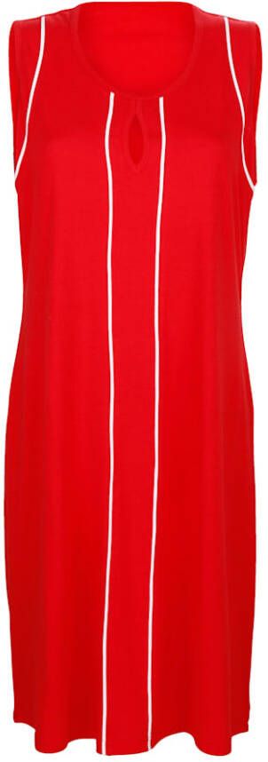 Blue Moon Strandjurk met bies voor Rood