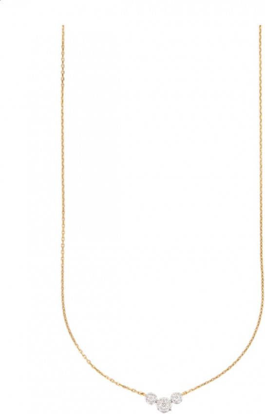 KLiNGEL Collier met briljanten Goudkleur