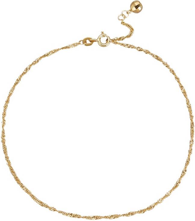 KLiNGEL Enkelkettinktje 14 kt. Goudkleur