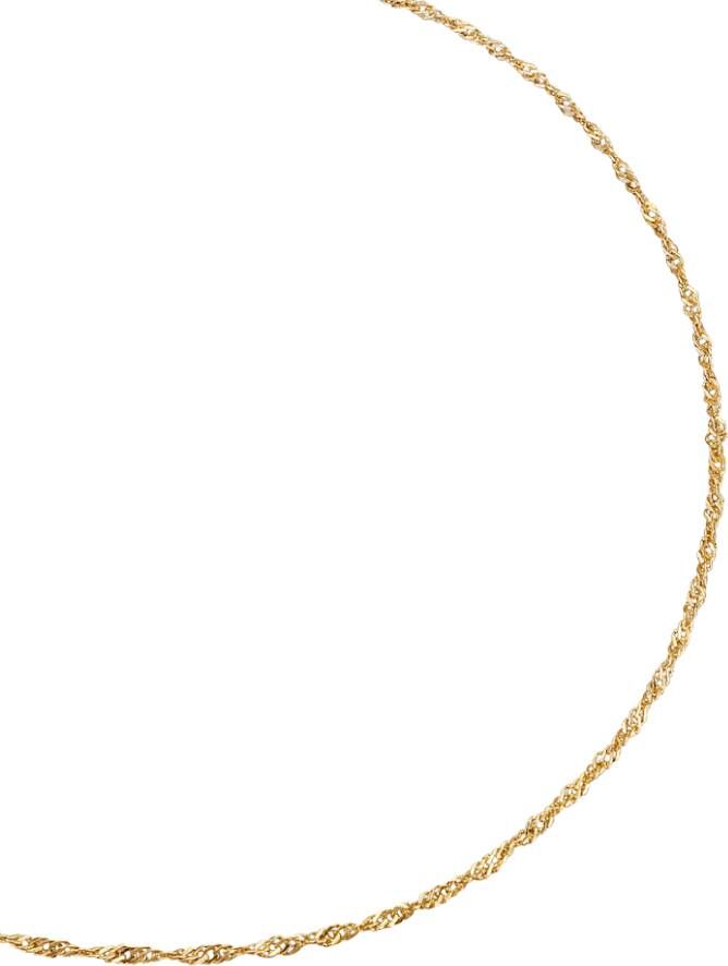 KLiNGEL Gedraaide ketting in goudkleur Geel