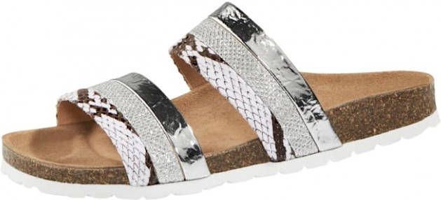 KLiNGEL Muiltje met aantrekkelijke riempjes Zilverkleur