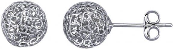 KLiNGEL Oorstekers 9 kt. wit Zilverkleur