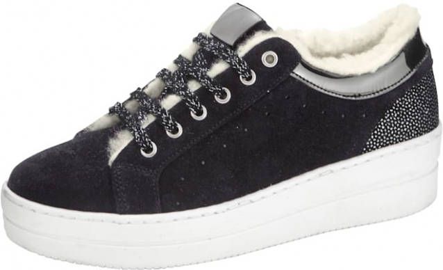 KLiNGEL Sneaker met zacht imitatievacht Zwart