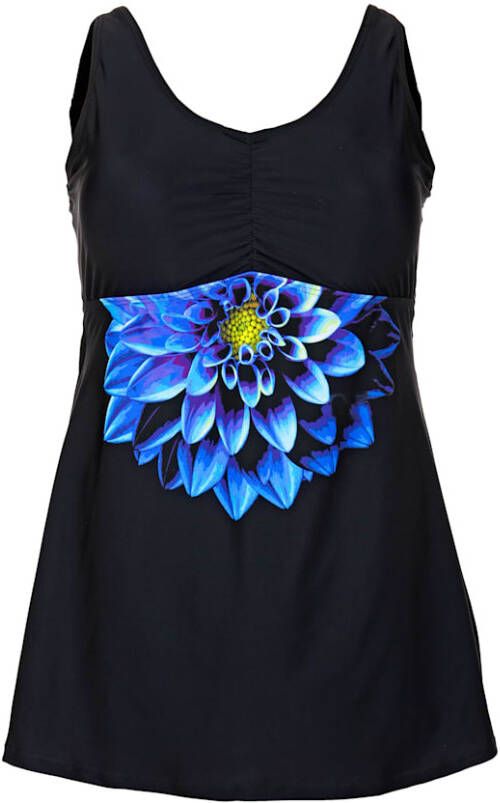 TruYou Badjurkje met print voor Zwart/Blauw