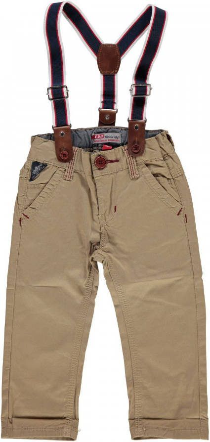 Feetje! Jongens Lange Broek Maat 68 Zand Katoen/elasthan