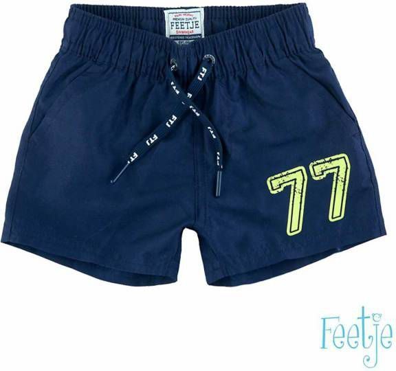 Feetje ! Jongens Zwemshort Maat 86 Donkerblauw Polyester