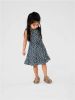 NAME IT MINI gebloemde jurk NMFVINAYA van gerecycled polyester donkerblauw online kopen