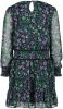 Vingino semi transparante jurk Pelanne met all over print paars/groen/zwart online kopen