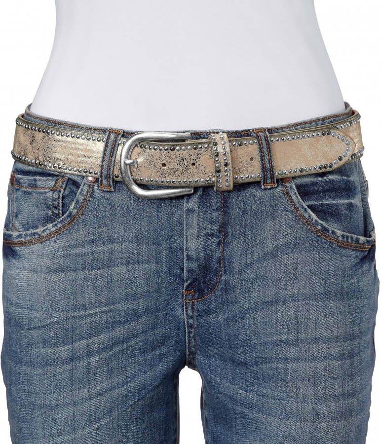 Ceintuur in goudkleur/zilverkleur van heine