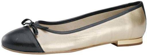 Ballerina in goudkleur/zwart van heine