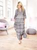 Maxi jurk in lichtgrijs/grijs bedrukt van heine online kopen