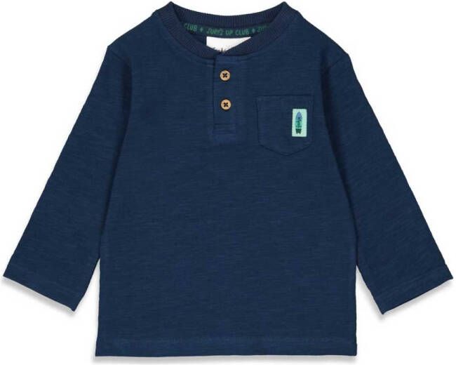 Feetje ! Jongens Shirt Lange Mouw -- Donkerblauw Katoen/elasthan