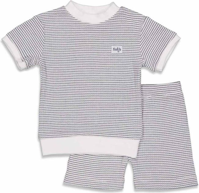 Feetje ! Jongens Shortama -- Donkerblauw Katoen/polyester