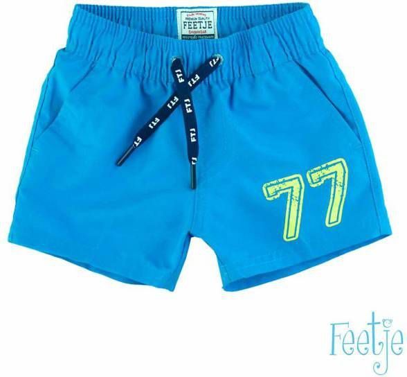 Feetje ! Jongens Zwemshort Maat 80 Blauw Polyester