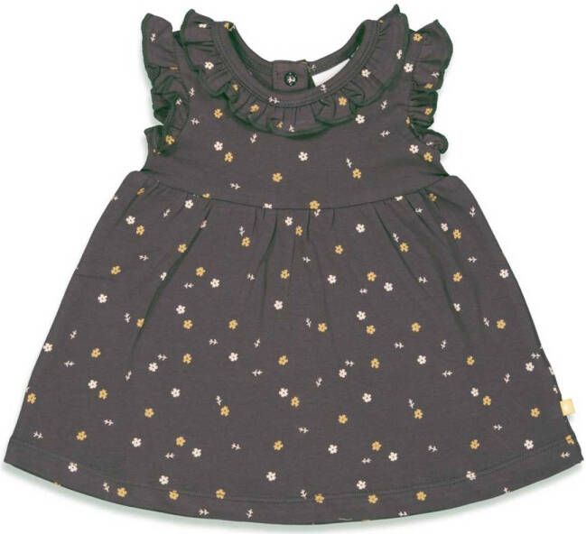 Feetje ! Meisjes Jurk -- Antraciet Katoen/elasthan