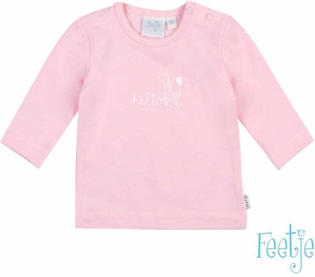 Feetje ! Meisjes Shirt Lange Mouw -- Roze Katoen/elasthan