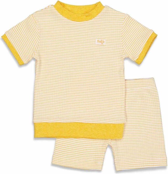 Feetje ! Unisex Shortama -- Geel Katoen/polyester