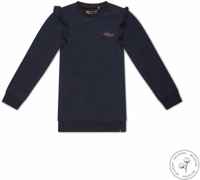 Koko Noko ! Meisjes Jurk -- Donkerblauw Katoen/elasthan