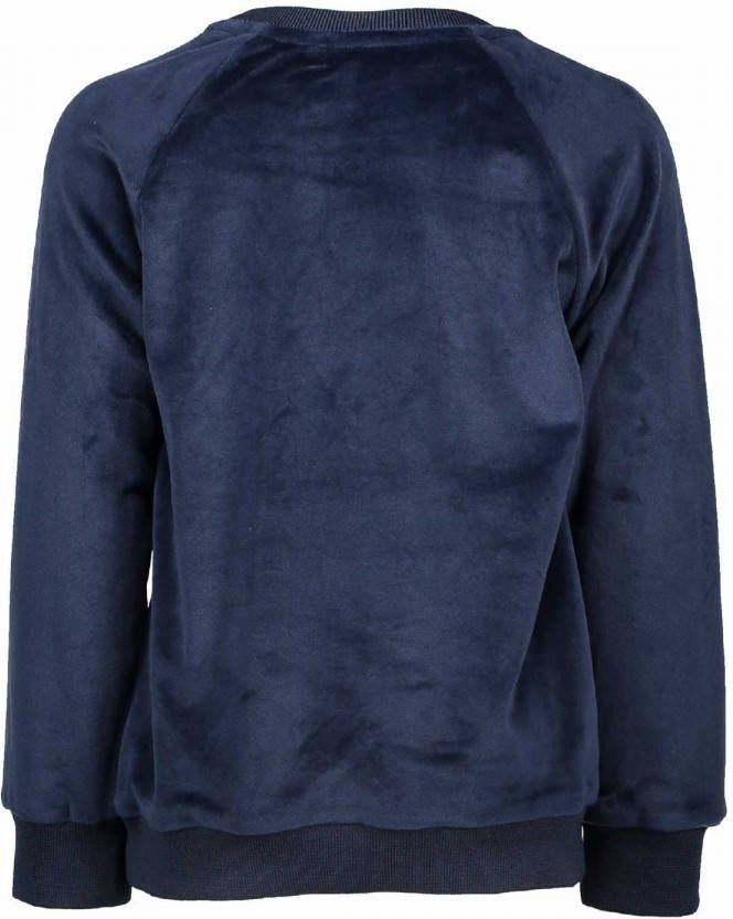 NoNo ! Meisjes Sweater Maat 104 Donkerblauw Polyester/elasthan