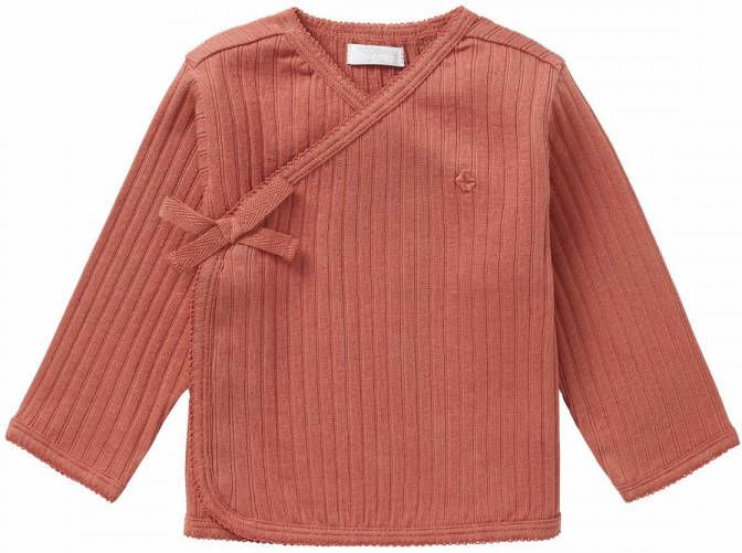 Noppies ! Meisjes Shirt Lange Mouw -- Bruin Katoen/elasthan